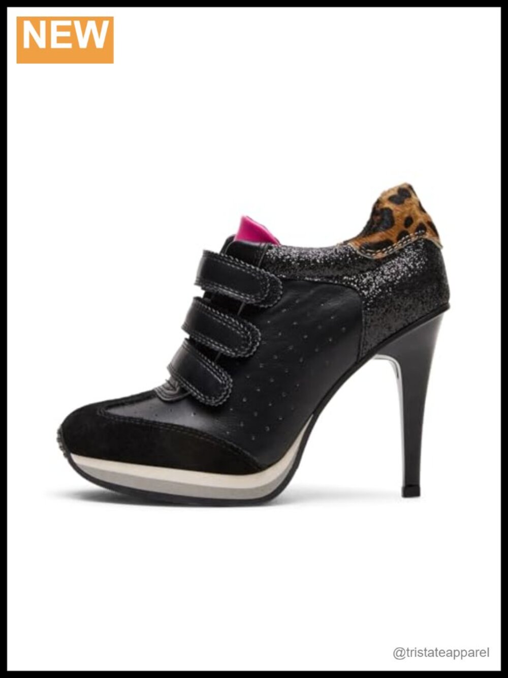 Wnshonzy Women's High Heel Sneaker Stiletto Platform Suede Tennis Shoes Comfort